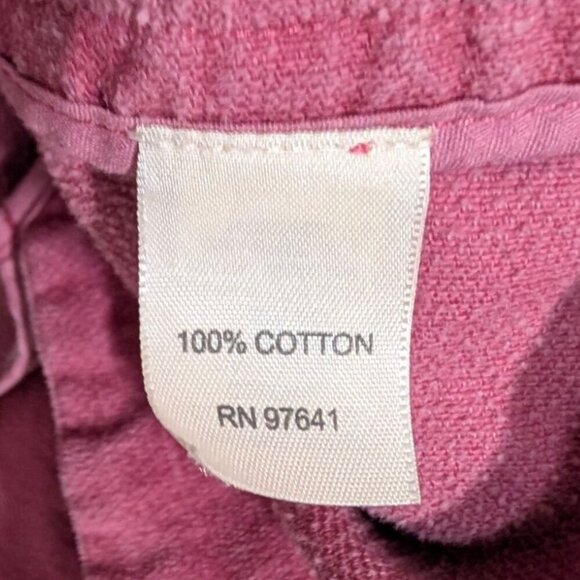 J Jill Corduroy Shacket Womens Size 2X Pink 100% Cotton Pockets Shirt Jacket - Picture 6 of 11